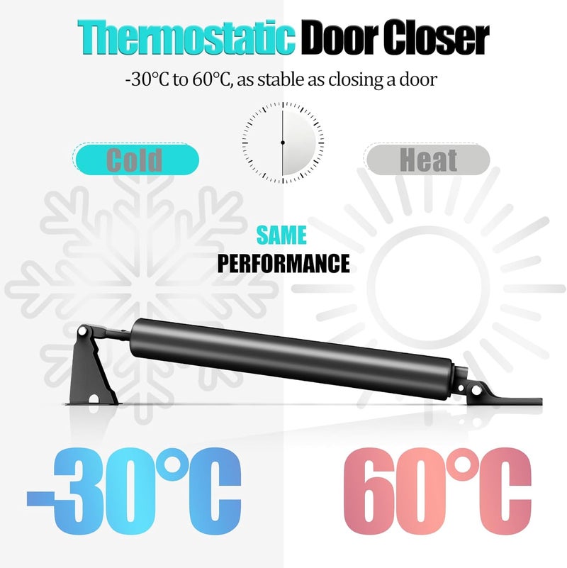 BoXtreamify Screen Door Closer,Storm Door Closer -Lasts for 10 Years Heavy Duty - for (Medium and Heavy Weight) Storm, Screen, & Security Doors - New Doors or Replacement for Previous Units (Black) - Image 3
